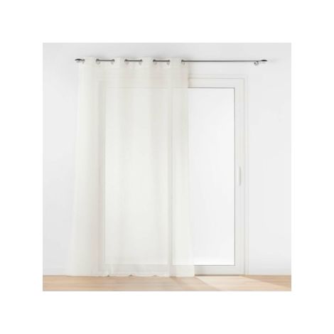 Panneau a oeillets 140 x 240 cm voile tisse carlin Naturel