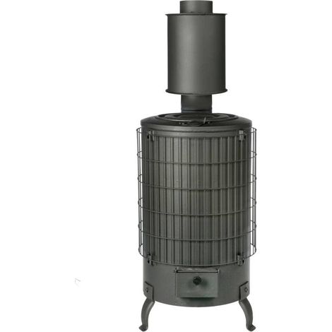 THECA estufa leña n.4 ecodesing &43 accesorio t , Estufa de leña N4 Ecodesign Theca Estufa ECODESIGN de doble combustión y doble cámara de acero con vermiculita refractaria C (1/10)