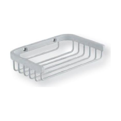 PORTE SAVON GRAND HOTEL PANIER ANGLE OU MURAL 27 cm/ 11 cm BLANC - CRISTINA ONDYNA GH15224 (1/2)