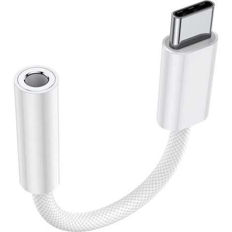 USB C à 3, 5 mm Jack Adaptateur Casque pour iPhone 15,Type C Aux Audio Convertisseur Adaptateur pour Casque pour iPhone 15 Pro Max,Samsung S23/Note 20, Huawei P40/P30,Pixel 6/4,iPad Pro/Air 5 Mini 6 (1/5)