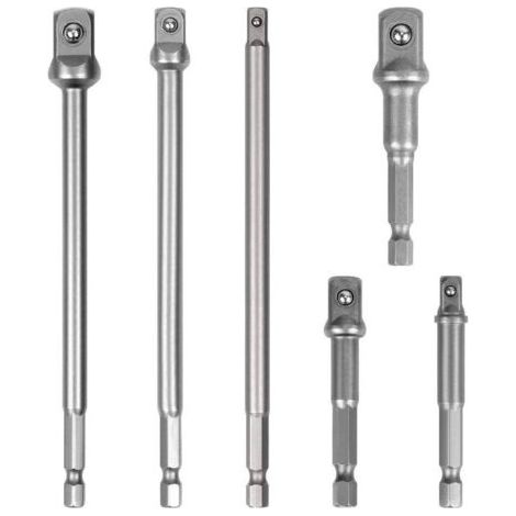 Kit 6 Adattatori Chiavia Quadrate Impatto Percussion 1/4-3/8-1/2" 96033 (1/5)