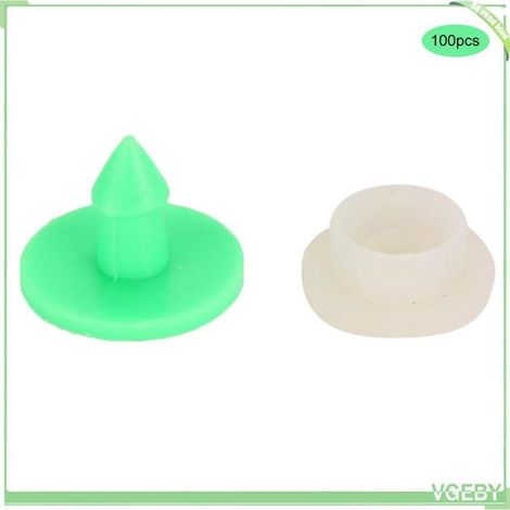 Étiquette d'oreille - FAFEICY - 100 pièces - Vert - Plastique 1,7 cm - Pour lapin/renard/furet (1/5)