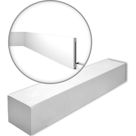 NMC FD20S-box WALLSTYL Noel Marquet 1 caja 6 piezas Zócalo diseño moderno blanco 12 m