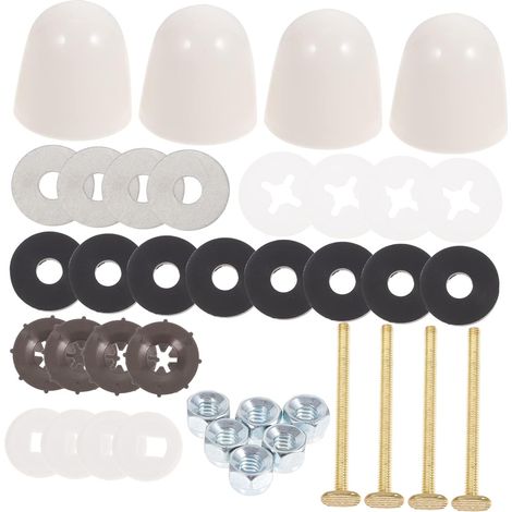 Kit de Fixation Wc au Sol, Boulons en Acier Inoxydable et Nylon (1/5)