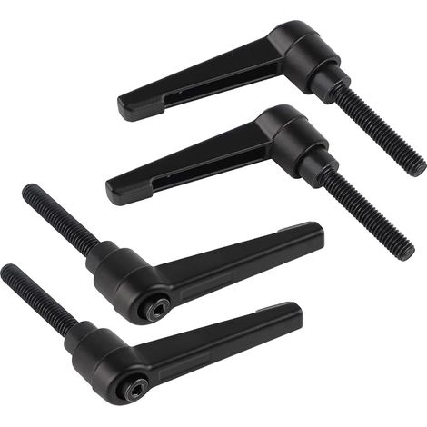 ® 4PCS Poignées de Serrage Réglables M6, Poignée de Levier de Serrage Rapide en Acier avec 32mm Goujon (1/5)