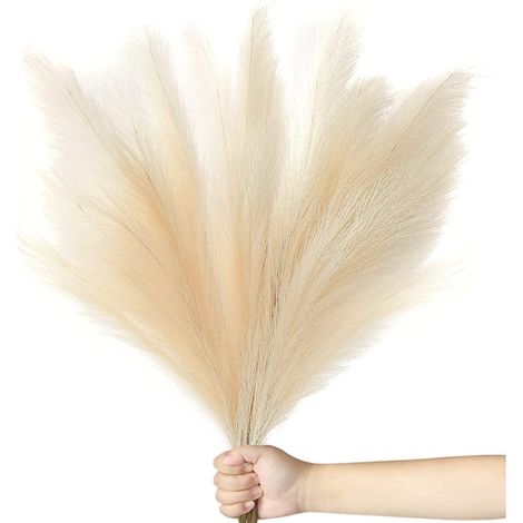 Lot De 9 Décorations En Herbe De Pampa Artificielle 45 Cm De Haut Fleurs En Herbe De Pampa Artificielle Grandes Brindilles De Pampa Artificielles Pour Remplissage De Vase De Sol Décorations Boho Pour (1/5)