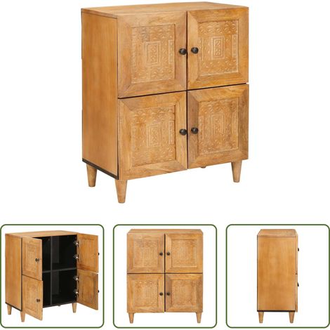 vidaXL Credenza mango -  Credenza Marrone chiaro 33.5 x 60 x 75 cm