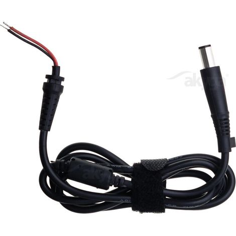 Cable de alimentación para portátil Akyga AK-SC-02 HP, 7,4 x 5,0 mm + cable de pines, 1,2 m