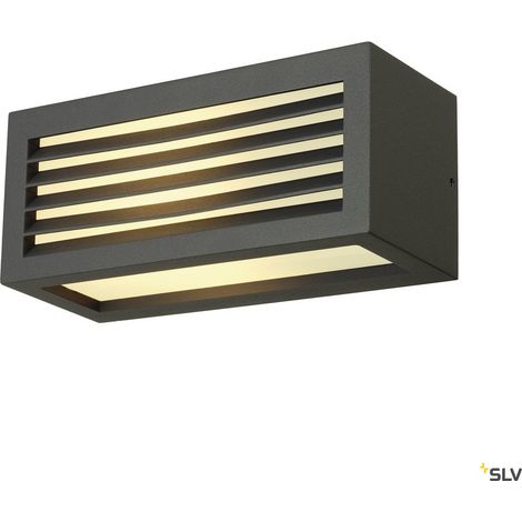 Applique extérieure BOX-L gris E27 18W max IP54 - SLV - 232495 (1/5)