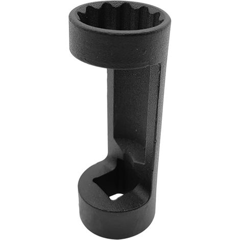 Jeffergarden Douille pour écrou de jambe de force, douille de suspension 12 pans, entraînement 1/2 pouce, outil de réparation automobile (18 mm, noir)