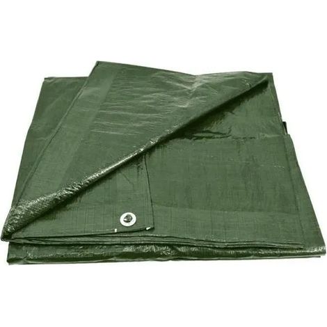 Awtools Lona verde 10 x 20 m resistente a los UV (1/2)