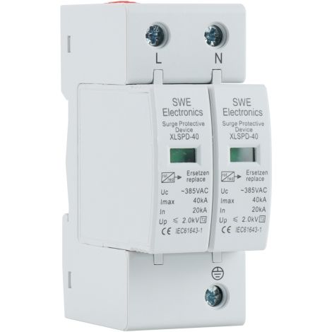 Protector Sobretensiones Transitorias 2P 20KA-40KA     IluminaShop