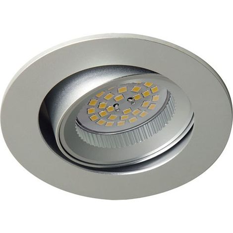 Spot encastrable, 89 mm, couleur aluminium basculant (1/4)