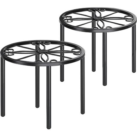 Set de 2 porte - plantes en métal 20 cm / 7,8 '' - porte - fleurs - porte - plantes - salon, Chambre, balcon et jardin (1/5)