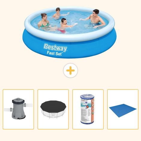 Bestway Bestway Fast Set Ronde - 366x76 cm - 5-pièces S341 (1/5)