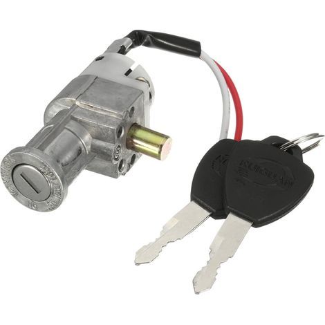 Cylindre de batterie pour scooter électrique avec 2 clés - Mini verrou de sécurité pour moto et vélo électrique (1/4)
