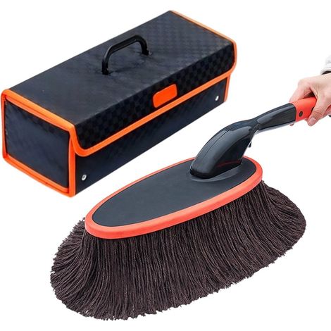 Brosse Voiture Absorption Puissante sans Rayures - Outil De Nettoyage Voiture pour Sièges, Tableaux De Bord, Roues, Calandres, Véhicules, Remorque, Camping-Car, Berline, Pick-Up, (1/5)