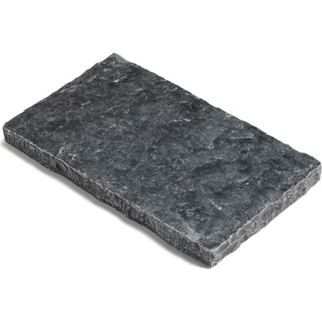 Pas japonais Rectangle Pierre de Tandur Noir 50x30x4 cm (à l'unité) - RO'MA NATURE