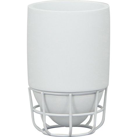 AQUASANIT Grid bicchiere poliresina/ferro bianco codice prod: QG1100WW (1/3)