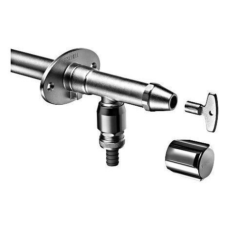 Braccio esterno. POLAR II, RV, RB antigelo, rubinetto completo, cromato opaco (1/2)