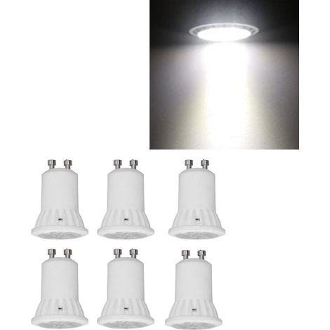 Ampoule LED GU10 à intensité variable, 360 lumens, 90 % d'économie d'énergie, éclairage paysager/sur rail LED MR11 4W, lumière blanche. (1/5)