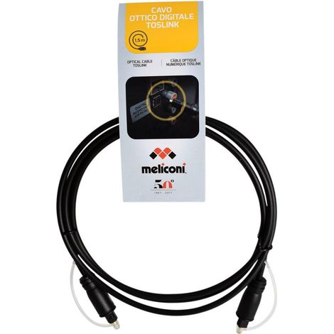 Meliconi 497202 Audio-Kabel 1,5 m TOSLINK Schwarz