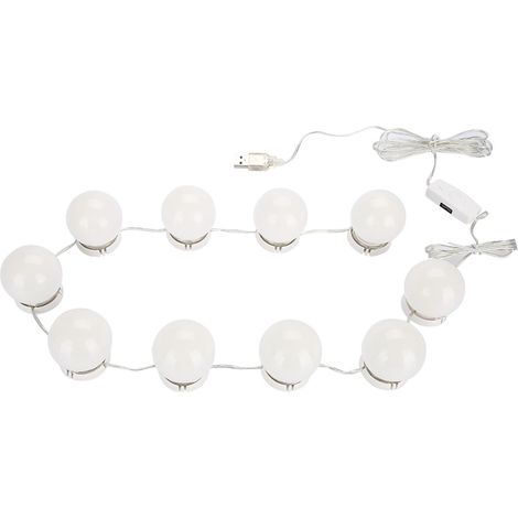 Kit 10 ampoules LED pour miroir de maquillage, ampoules de lampe de vanité, ampoules de projecteur pour tête de lit, blanc (1/5)