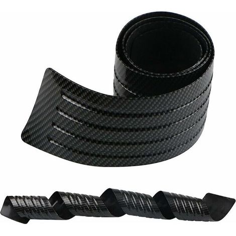 Striscia protettiva universale in gomma per paraurti, adesivo di protezione per soglia portiera in fibra di carbonio (90 cm) (1/4)