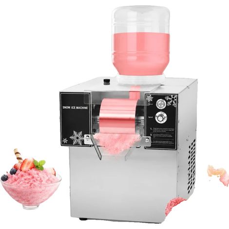 Schneeflocken-Eismaschine, 120 kg Produktion pro Tag, 750 W Leistung, 220 V Spannung, 8-stufig einstellbarer Knopf, 304 Edelstahl (1/5)