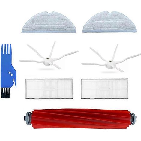 Filtre pour aspirateur brosse pour aspirateur Filtre de brosse pour aspirateur filtre de 8 Roborock S7 – Plus S7 Pro Ultra – S7 MaxV – S7 MaxV Plus – S7 MaxV Ultra Aspirateur Main Side Brosse Serpilli (1/5)