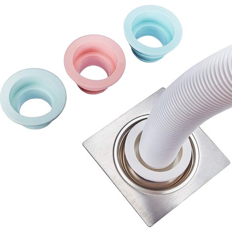 4 Pièces Joint de Tuyau de Vidange Anneau de Silicone Désodorisant Joint d'Étanchéité Anneau d'Étanchéité d'Égout pour Machine à Laver pour Outils de Nettoyage de Cuisine Salle de Bain（Couleur aléatoi