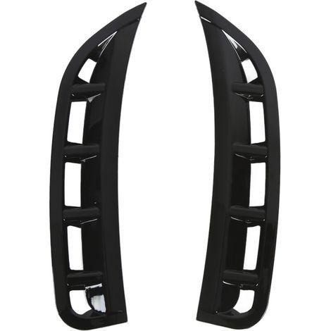 Spoilers de prise d'air latérale de pare-chocs avant KIMISS noir brillant, disponibles sur les modèles GLE W167 V167 de 2019 et ultérieurs, avec des bandes de garniture étendues. (1/5)