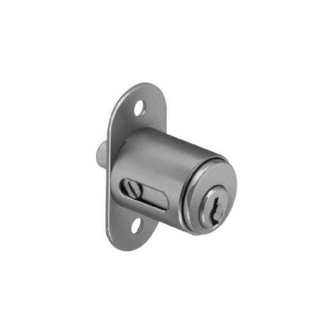 Meroni Serrature Serratura con Cilindro Nikelato Diametro 20 Lunghezza 20mm (1/4)