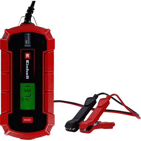Einhell Batterie-Ladegerät CE-BC 4 M (intelligentes Batterieladegerät mit Mikroprozessorsteuerung für verschiedenste Batterietypen, u.a. Kfz/Krad, max. 4 Ampere Ladestrom) (1/5)