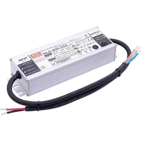 Mean Well HLG-80H-24A LED Netzteil 81,6W 24V 3.4A IP65 Schaltnetzteil CV (1/4)