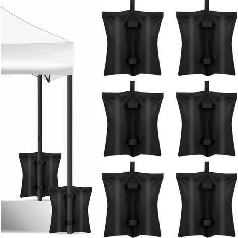 Lot de 8 Sac de Lestage pour pour Tonnelle Sac de Sable, Poids de Lestage, Poids pour Tonnelle Convient aux Auvents Tentes Parasols Terrasses Parasols (33x38cm) (1/5)