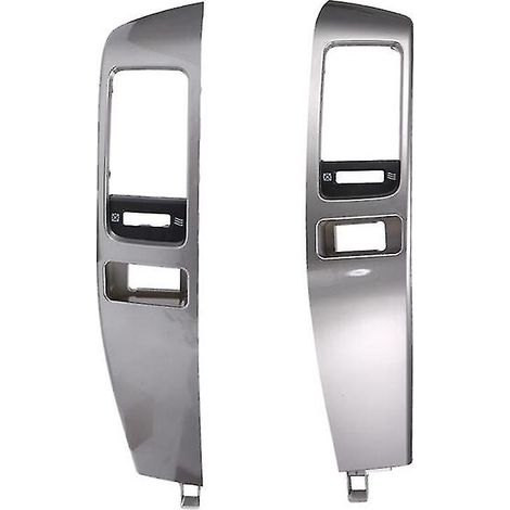 2 pièces Cadre de sortie de climatisation automobile Panneau de plaque de climatisation pour Land Cruiser Prado 120 GX470 2003-2009 (1/5)