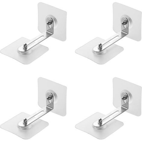 Selbstklebende Wandanker für Möbel (4 Paar), Babysicheres Kippsicherungs-Set für Möbel, zur sicheren Befestigung von Bücherregalen, Gestellen, Kommoden und Schränken an der Wand. (1/4)