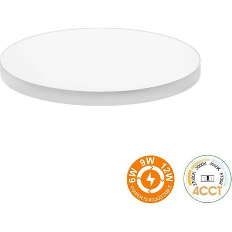 Downlight Led LUCERNA Frameless 6-9-12W, 4CCT, Ajustable 50-100mm, CRI92, 3000-4000-6000K (1/4)