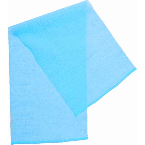 Lot gant de douche exfoliant élastique pour le corps, gant de toilette frottant massage, serviette de bain avec lanière bleue (1/5)