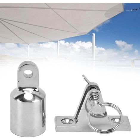 Bimini Top Montage Accessoires 316 Acier Inox Charnière Pont Tube Œillet Bouchon Quincaillerie 22mm
