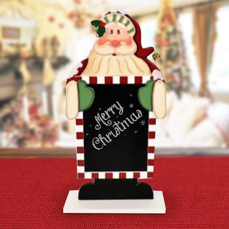 Lavagna In Legno Babbo Natale O Pupazzo Di Neve 46 Cm Decorazioni Natalizie (1/2)