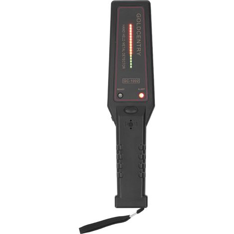 Détecteur de métaux portable avec alarme vibrante et sonore, indicateur LED de sécurité, pour contrôle de sécurité manuel (1/5)