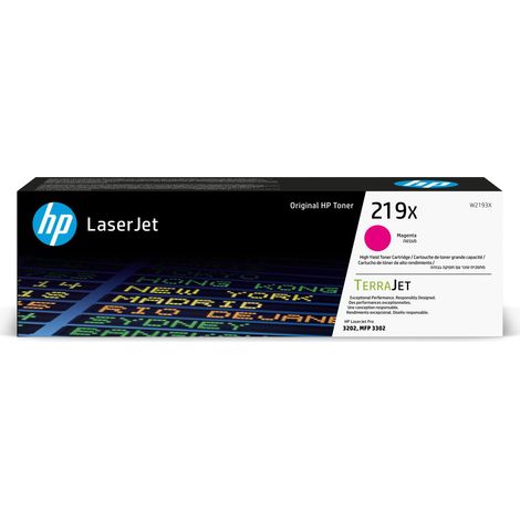 HP Toner magenta grande capacité LaserJet authentique 219X