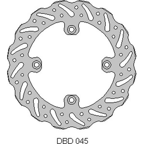 DISCO DE FRENO TRASERO DELTA BRAKING BETA 250 RR '05-12, 525 RR '05-12, ONDULADO (260X120,3X4MM) (4X8,5MM) (NG1264)