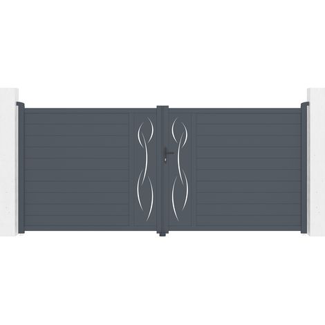 Puerta Batiente de aluminio 4m LIFE 400 x 180 cm