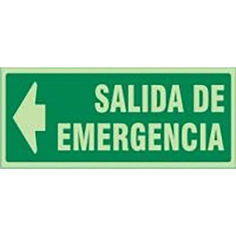 señal 1022 plast.297x148''s.emerg''izd.lum salida de emergencia izquierda (letra)