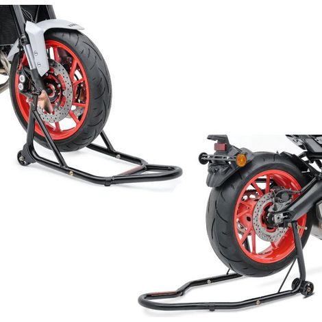Béquille d'atelier roue avant Front + Motocyclette avec roues arrière Classic