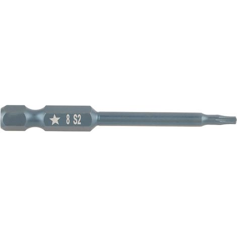 10 pièces embouts tournevis étoile à 5 branches 65mm queue hexagonale 1/4 pouce acier allié S2 H6,3x65xTS8 (1/5)