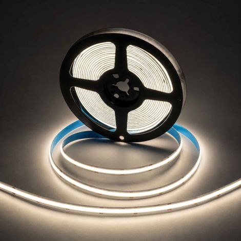 Tira LED COB 24V DC - 12W/m - 8mm - IP20 - Rollo De 5 Metros